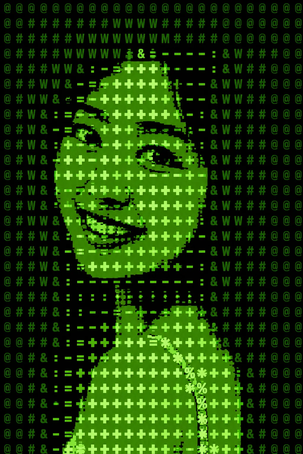 ภาพบุคคลสมมติ: ภาพพอร์ตเทรตศิลปะ ASCII