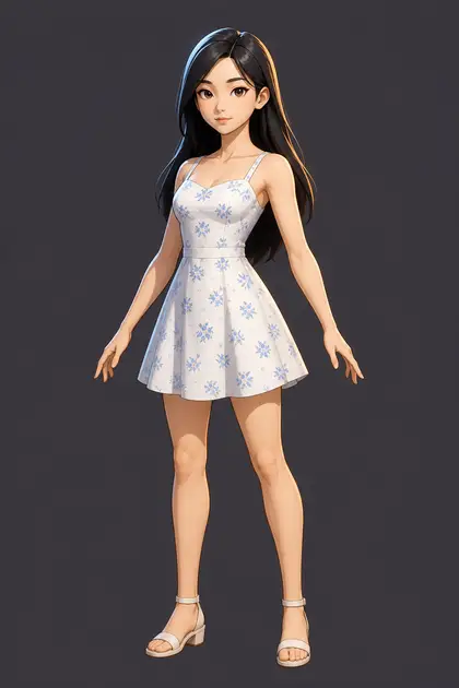 架空人物のポートレート: セルシェーディング3Dゲームヒーロー
