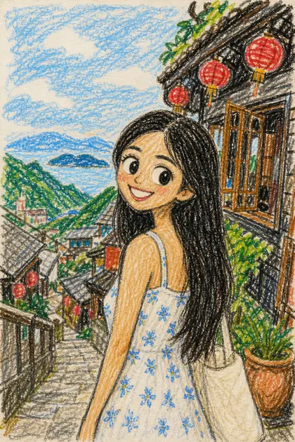 صورة شخصية خيالية: رسم أطفال بأقلام الشمع