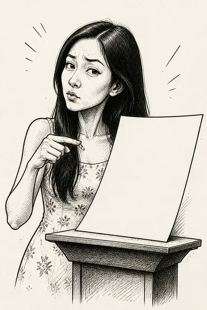 صورة شخصية خيالية: كاريكاتير تحريري بالتهشير المتقاطع