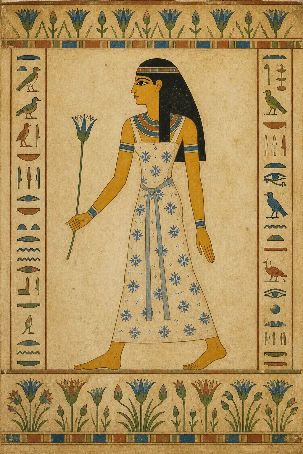 صورة شخصية خيالية: رسم المقابر المصرية