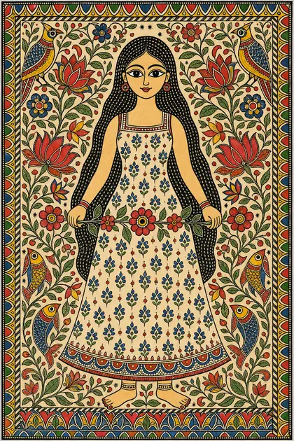 صورة شخصية خيالية: لوحة مادهوباني