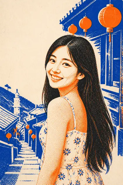 صورة شخصية خيالية: طباعة Risograph