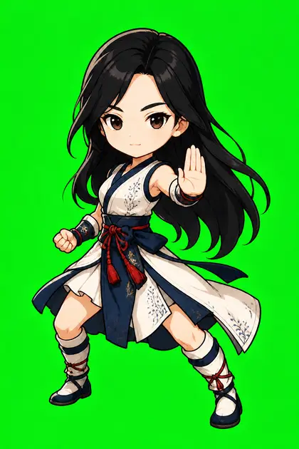 架空人物のポートレート: 武俠ちびヒーロー
