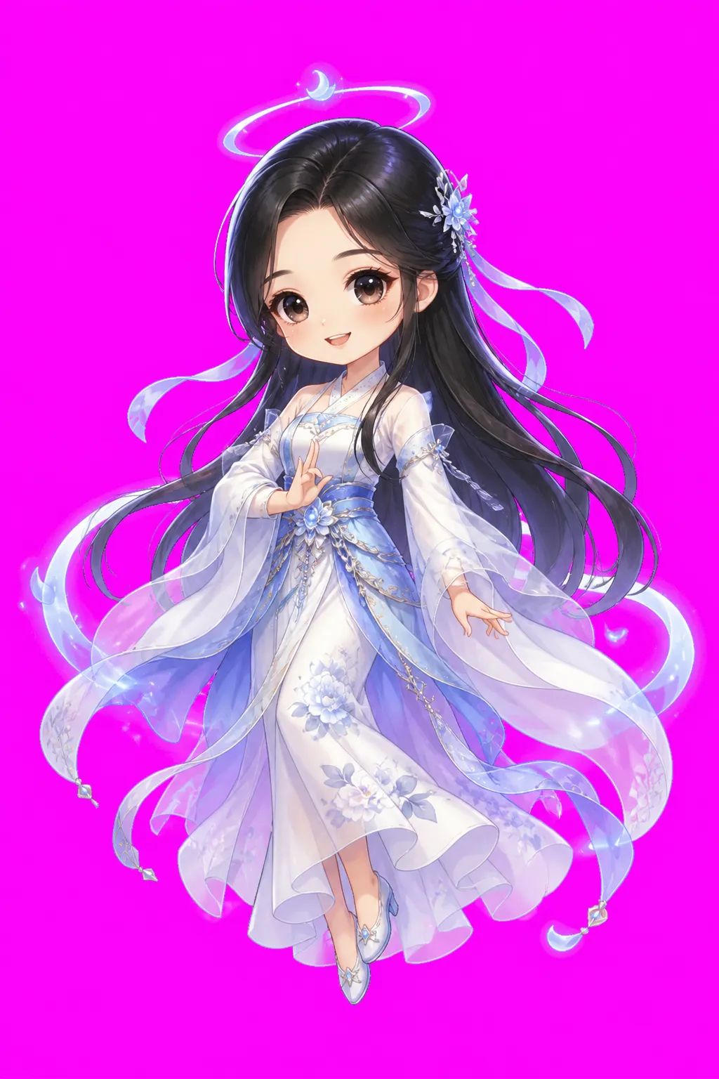 Fiktives Porträt: Xianxia-Chibi-Kultivatorin